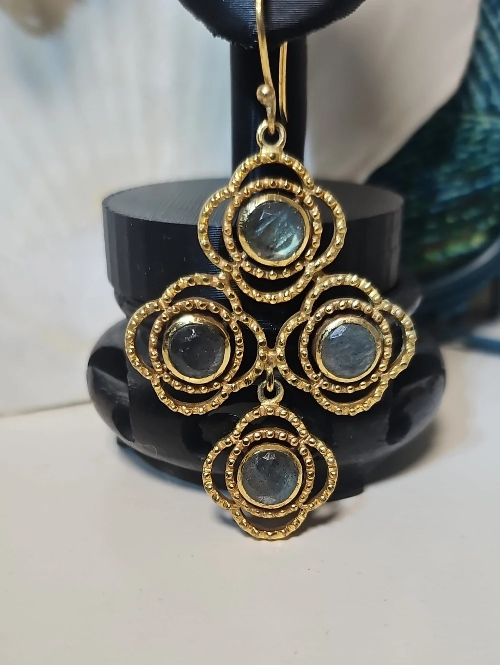 Vermeil Labradorite earrings